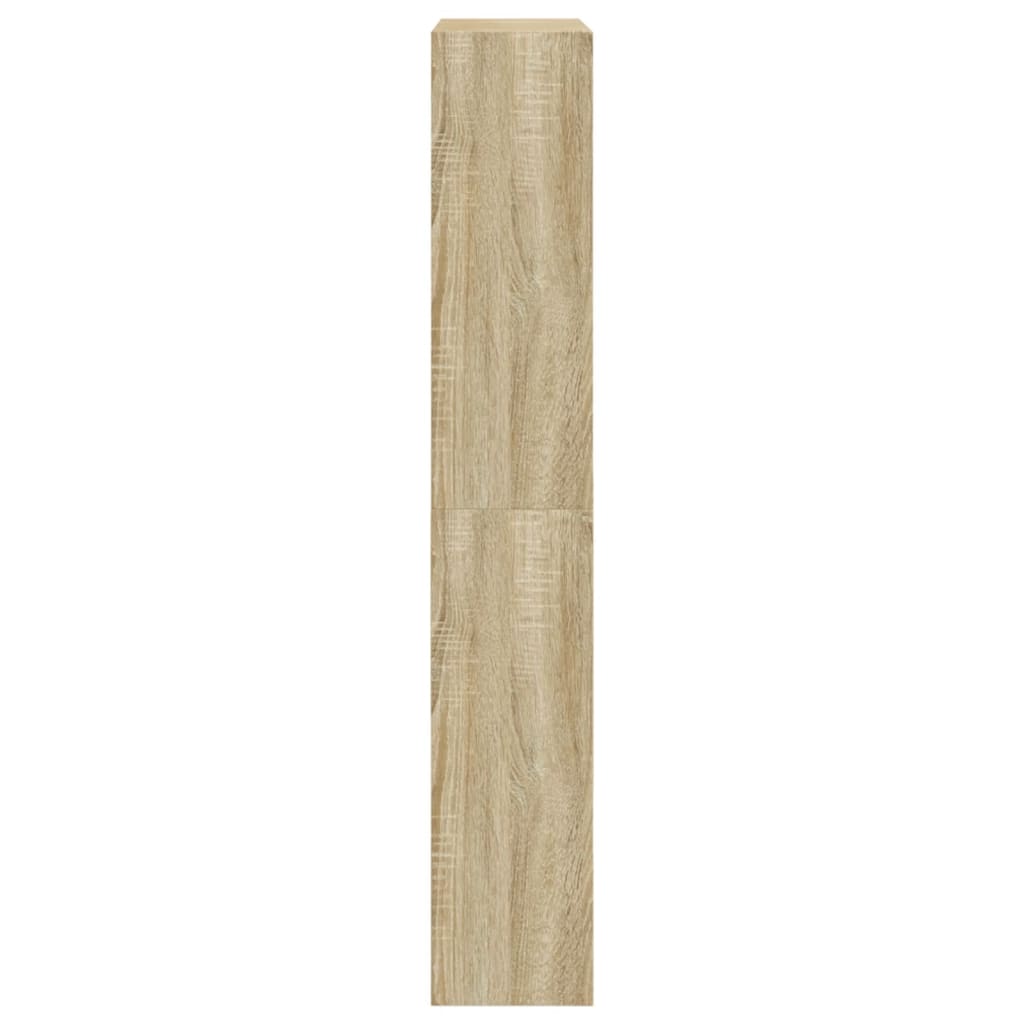 Schoenenkast 80x21x125,5 cm bewerkt hout sonoma eikenkleurig