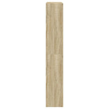 Schoenenkast 80x21x125,5 cm bewerkt hout sonoma eikenkleurig