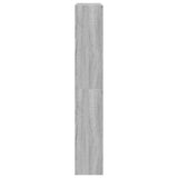 Schoenenkast 80x21x125,5 cm bewerkt hout grijs sonoma eiken