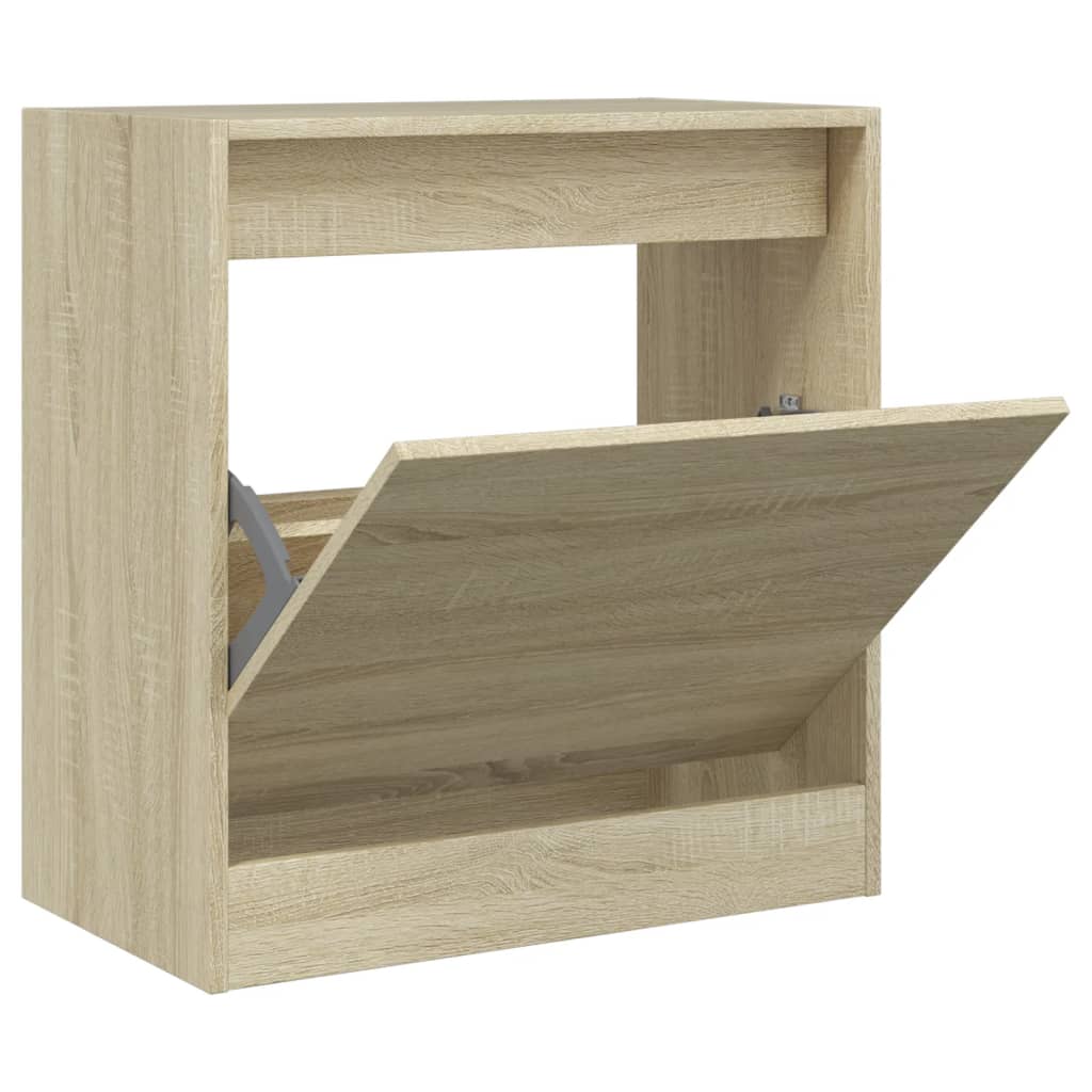 Schoenenkast 60x34x63,5 cm bewerkt hout sonoma eikenkleurig