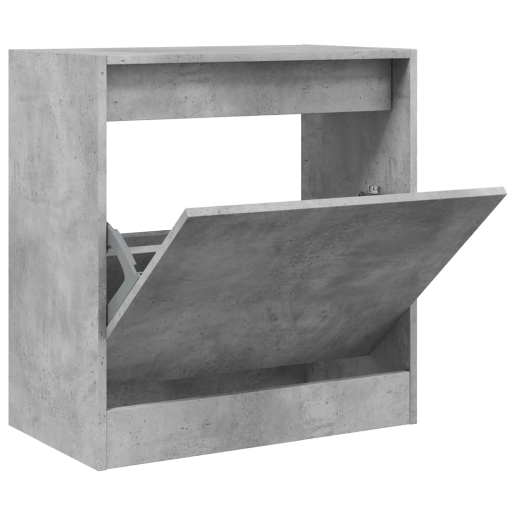 Schoenenkast 60x34x63,5 cm bewerkt hout betongrijs