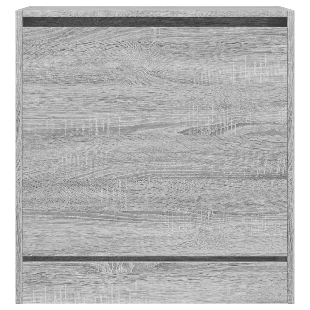 Schoenenkast 60x34x63,5 cm bewerkt hout grijs sonoma eikenkleur