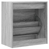 Schoenenkast 60x34x63,5 cm bewerkt hout grijs sonoma eikenkleur