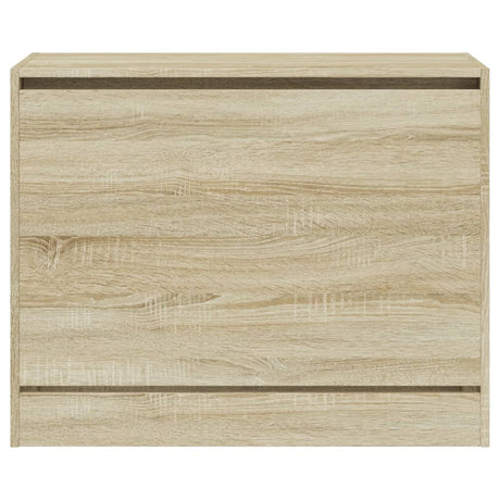 Schoenenkast 80x34x63 cm bewerkt hout sonoma eikenkleurig