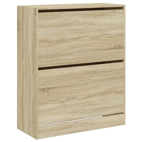 Schoenenkast 80x34x96,5 cm bewerkt hout sonoma eikenkleurig