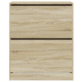 Schoenenkast 80x34x96,5 cm bewerkt hout sonoma eikenkleurig