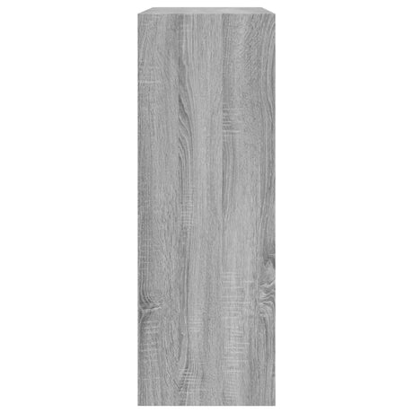 Schoenenkast 80x34x96,5 cm bewerkt hout grijs sonoma eikenkleur