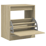 Schoenenkast 60x42x69 cm bewerkt hout sonoma eikenkleurig