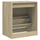 Schoenenkast 60x42x69 cm bewerkt hout sonoma eikenkleurig