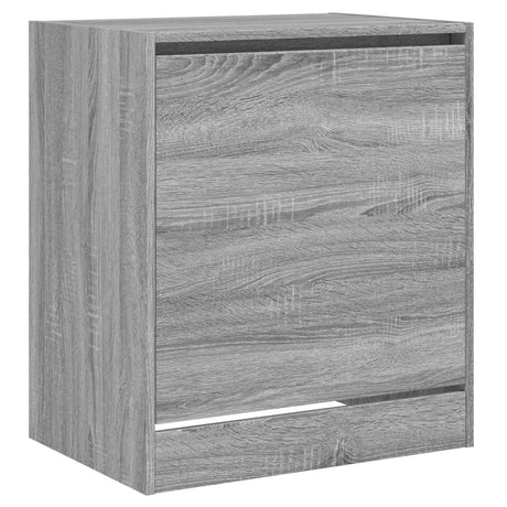 Schoenenkast 60x42x69 cm bewerkt hout grijs sonoma eikenkleurig