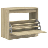 Schoenenkast 80x42x69 cm bewerkt hout sonoma eikenkleurig