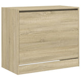 Schoenenkast 80x42x69 cm bewerkt hout sonoma eikenkleurig