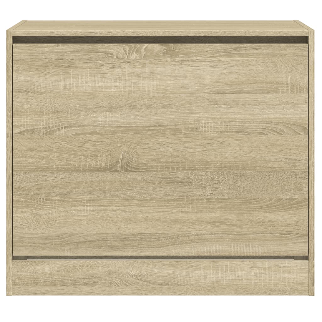 Schoenenkast 80x42x69 cm bewerkt hout sonoma eikenkleurig