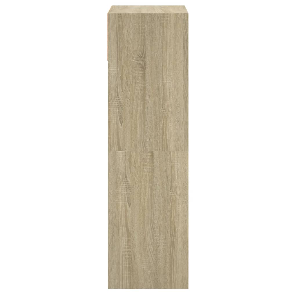 Schoenenkast 60x34x116 cm bewerkt hout sonoma eikenkleurig