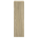 Schoenenkast 60x34x116 cm bewerkt hout sonoma eikenkleurig