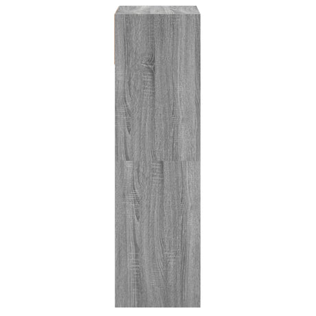 Schoenenkast 60x34x116 cm bewerkt hout grijs sonoma eikenkleur