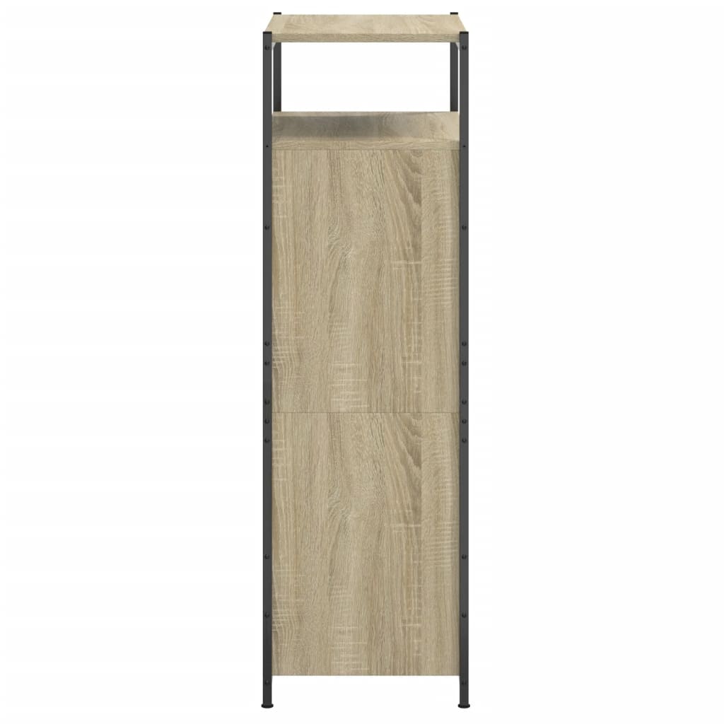 Schoenenkast 60x34x112 cm bewerkt hout sonoma eikenkleurig