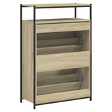 Schoenenkast 75x34x112 cm bewerkt hout sonoma eikenkleurig