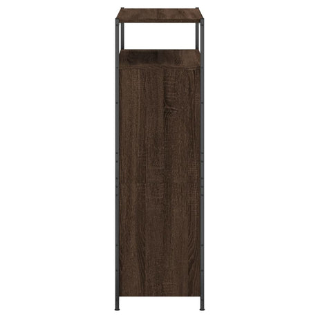 Schoenenkast 75x34x112 cm bewerkt hout bruin eikenkleur