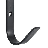 Wandhaken 12 st J-vormig staal zwart
