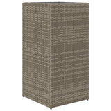 Plantenbak 40x40x80 cm poly rattan grijs - AllerleiShop