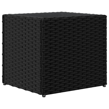 Plantenbak 36x30x32 cm poly rattan zwart - AllerleiShop