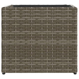 Plantenbak 36x30x32 cm poly rattan grijs - AllerleiShop