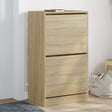 Schoenenkast met 2 klaplades 60x42x108 cm sonoma eikenkleurig - AllerleiShop