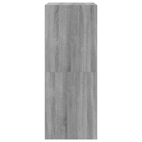 Schoenenkast met 2 klaplades 60x42x108 cm grijs sonoma - AllerleiShop