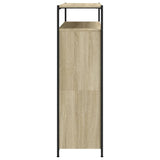 Schoenenkast met 4 klaplades 100x34x112 cm sonoma eikenkleurig - AllerleiShop