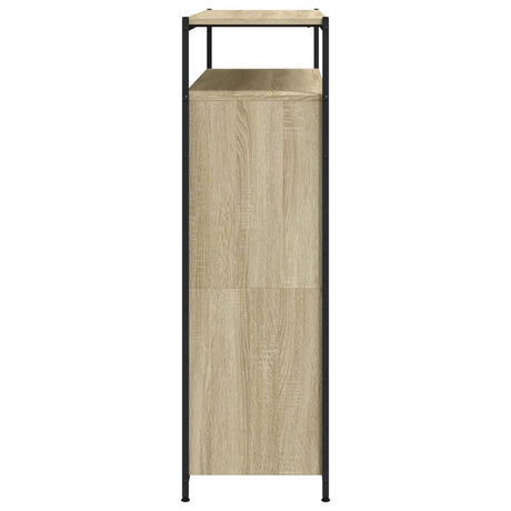 Schoenenkast met 4 klaplades 100x34x112 cm sonoma eikenkleurig - AllerleiShop