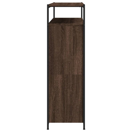 Schoenenkast met 4 klaplades 100x34x112 cm bruin eikenkleur - AllerleiShop