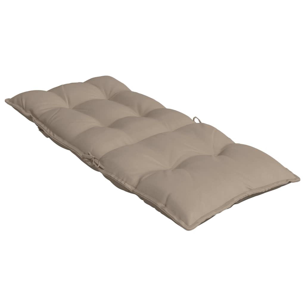 Stoelkussens 6 st hoge rug oxford stof taupe - AllerleiShop