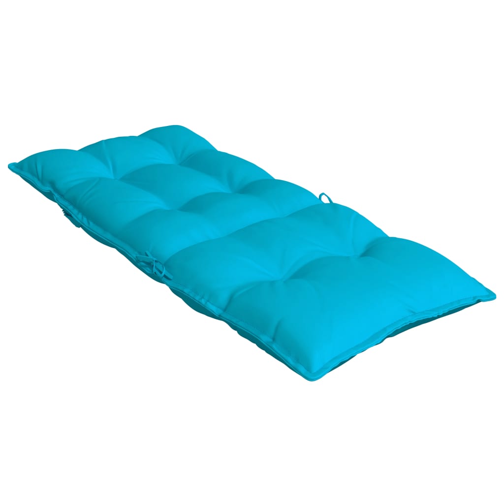 Stoelkussens 4 st hoge rug oxford stof turquoise - AllerleiShop