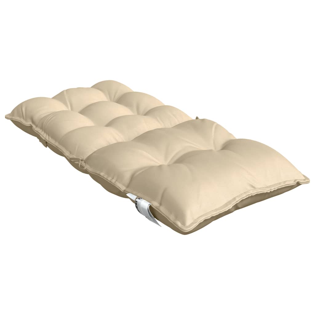 Stoelkussens 4 st lage rug oxford stof beige - AllerleiShop