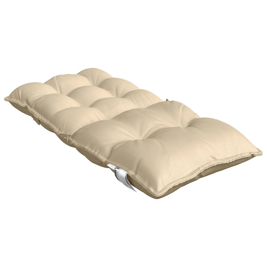 Stoelkussens 6 st lage rug oxford stof beige - AllerleiShop