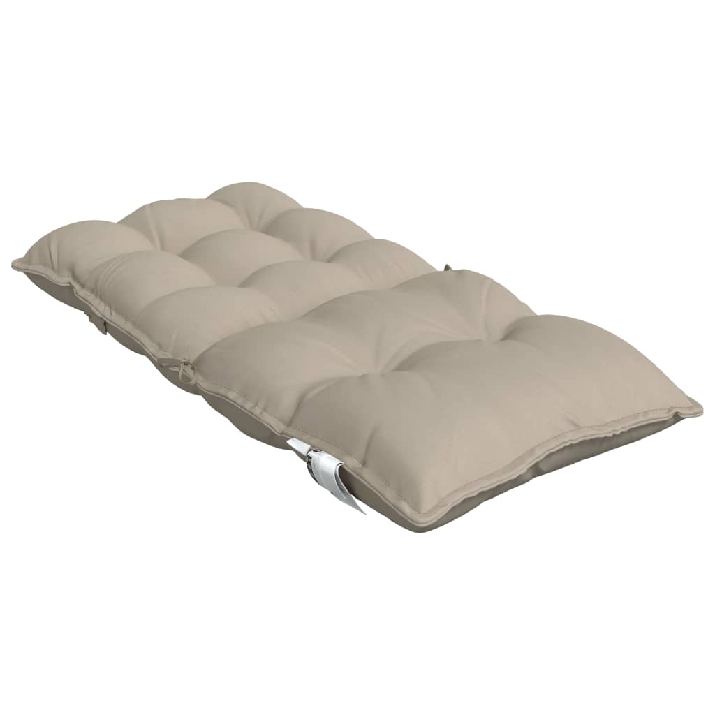 Stoelkussens 4 st lage rug oxford stof taupe - AllerleiShop