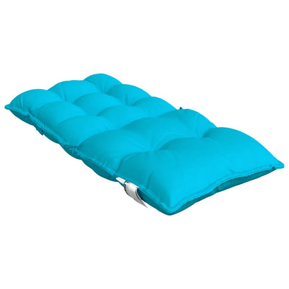 Stoelkussens 2 st lage rug oxford stof turquoise - AllerleiShop