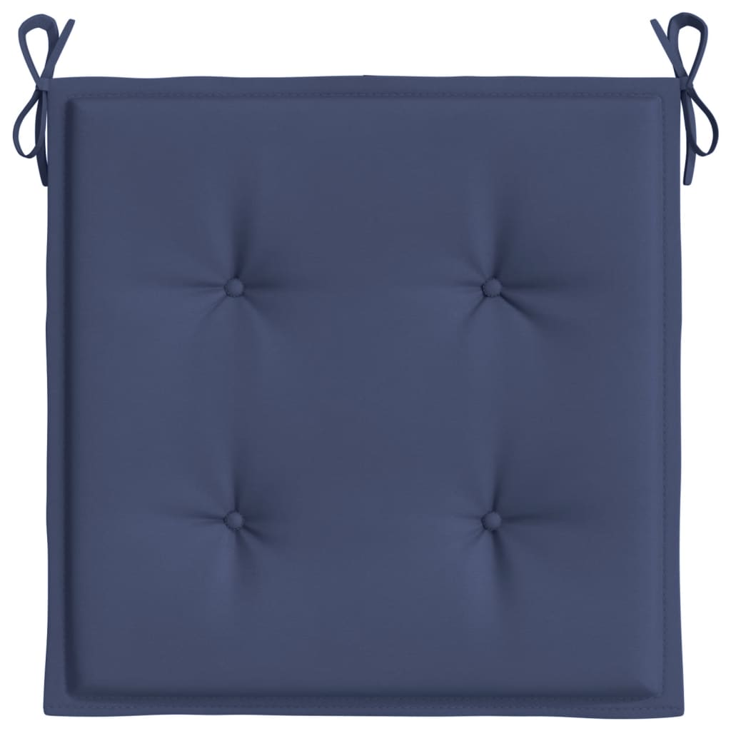 Palletkussens 2 st 40x40x3 cm oxford stof marineblauw - AllerleiShop