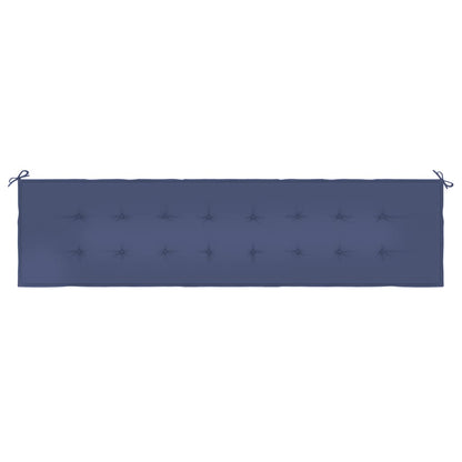 Tuinbankkussen 200x50x3 cm oxford stof marineblauw - AllerleiShop