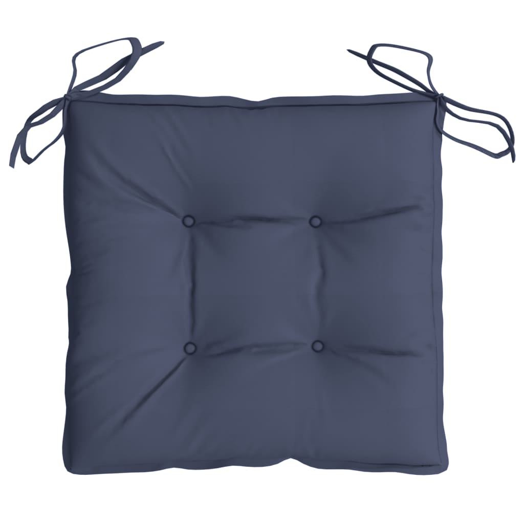 Stoelkussens 6 st 40x40x7 cm oxford stof marineblauw - AllerleiShop