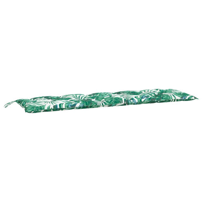 Tuinbankkussens 2 st 180x50x7 cm oxford stof bladpatroon - AllerleiShop