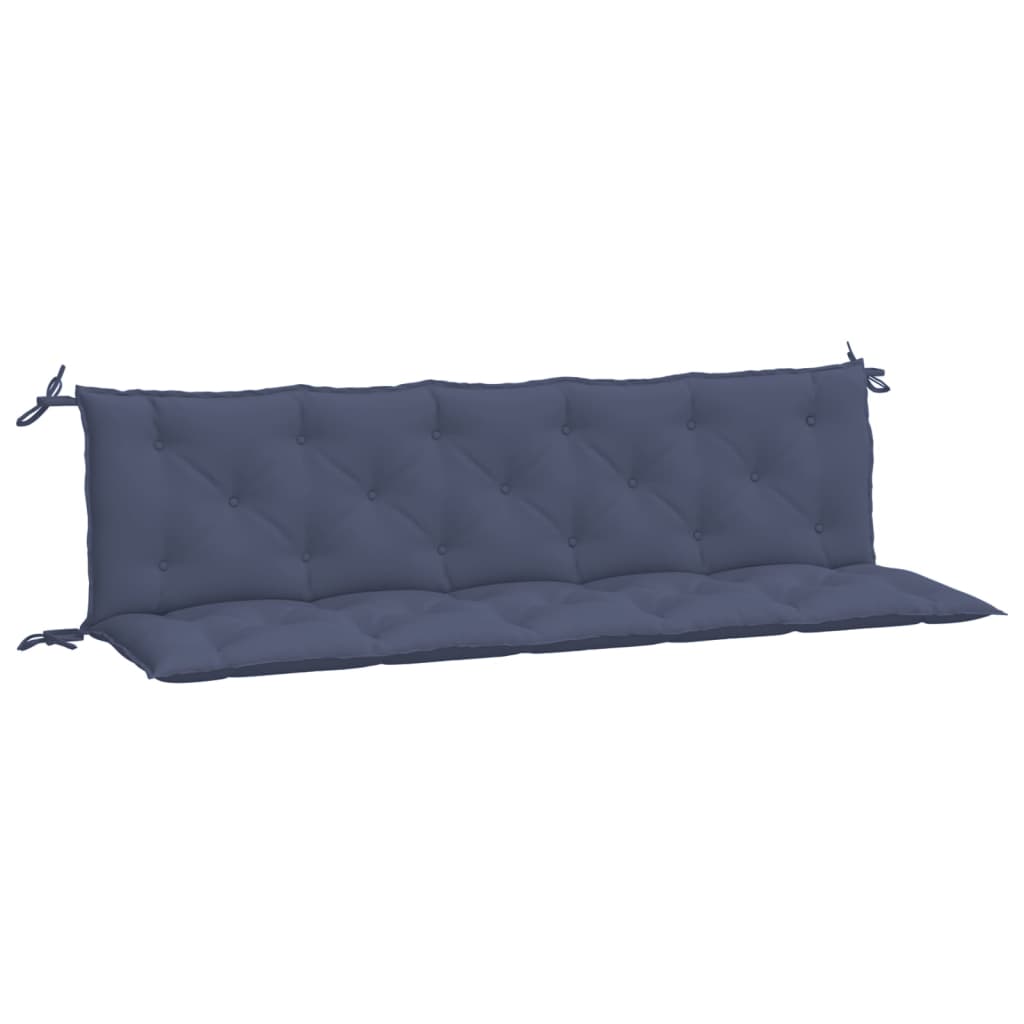 Tuinbankkussens 2 st 180x50x7 cm oxford stof marineblauw - AllerleiShop