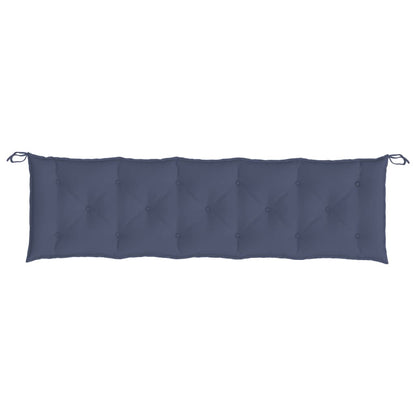 Tuinbankkussens 2 st 180x50x7 cm oxford stof marineblauw - AllerleiShop