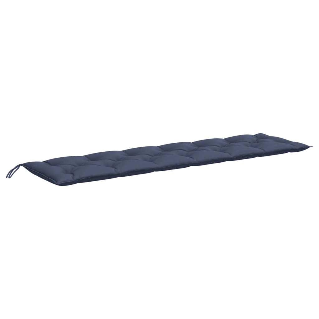 Tuinbankkussens 2 st 200x50x7 cm oxford stof marineblauw - AllerleiShop