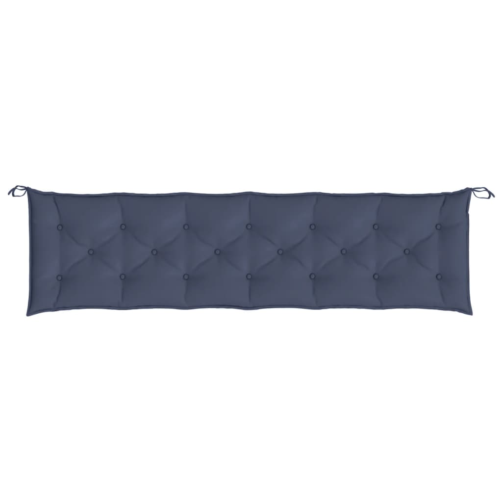 Tuinbankkussens 2 st 200x50x7 cm oxford stof marineblauw - AllerleiShop