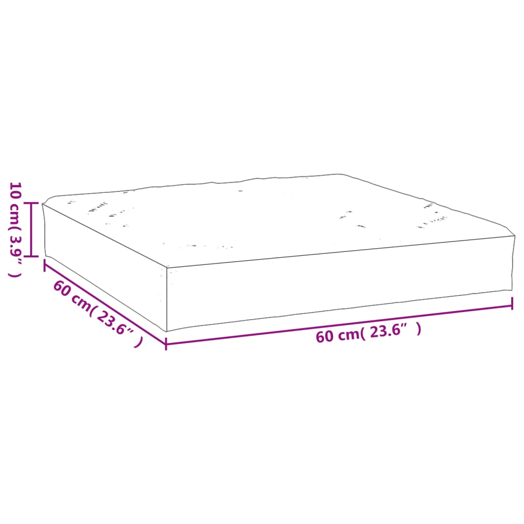 Palletkussen bladpatroon 60x60x10 cm oxford stof - AllerleiShop