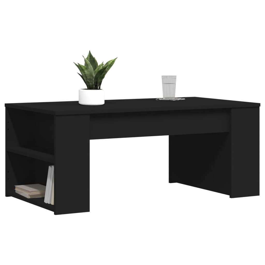 Salontafel 102x50x45 cm bewerkt hout zwart