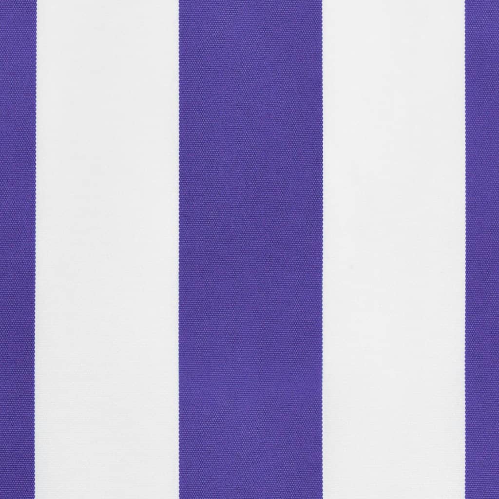 Vervangingsdoek voor luifelrok gestreept 4,5 m blauw en wit