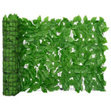 Balkonscherm met groene bladeren 200x75 cm - AllerleiShop